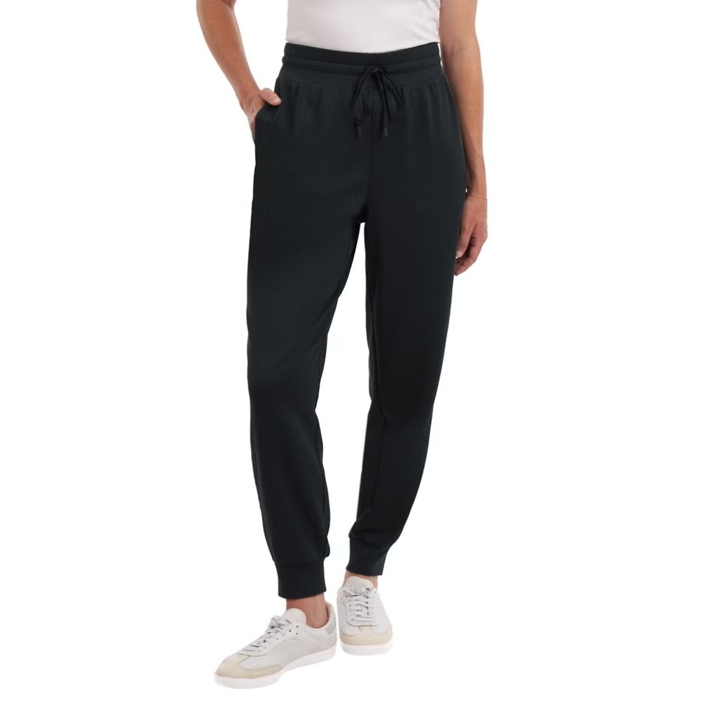 Kirkland Signature Women's Ribbed Jogger, Gray, Size: Large, New